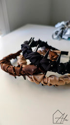 Korean style fabric headband worn – non-slip stays put all day