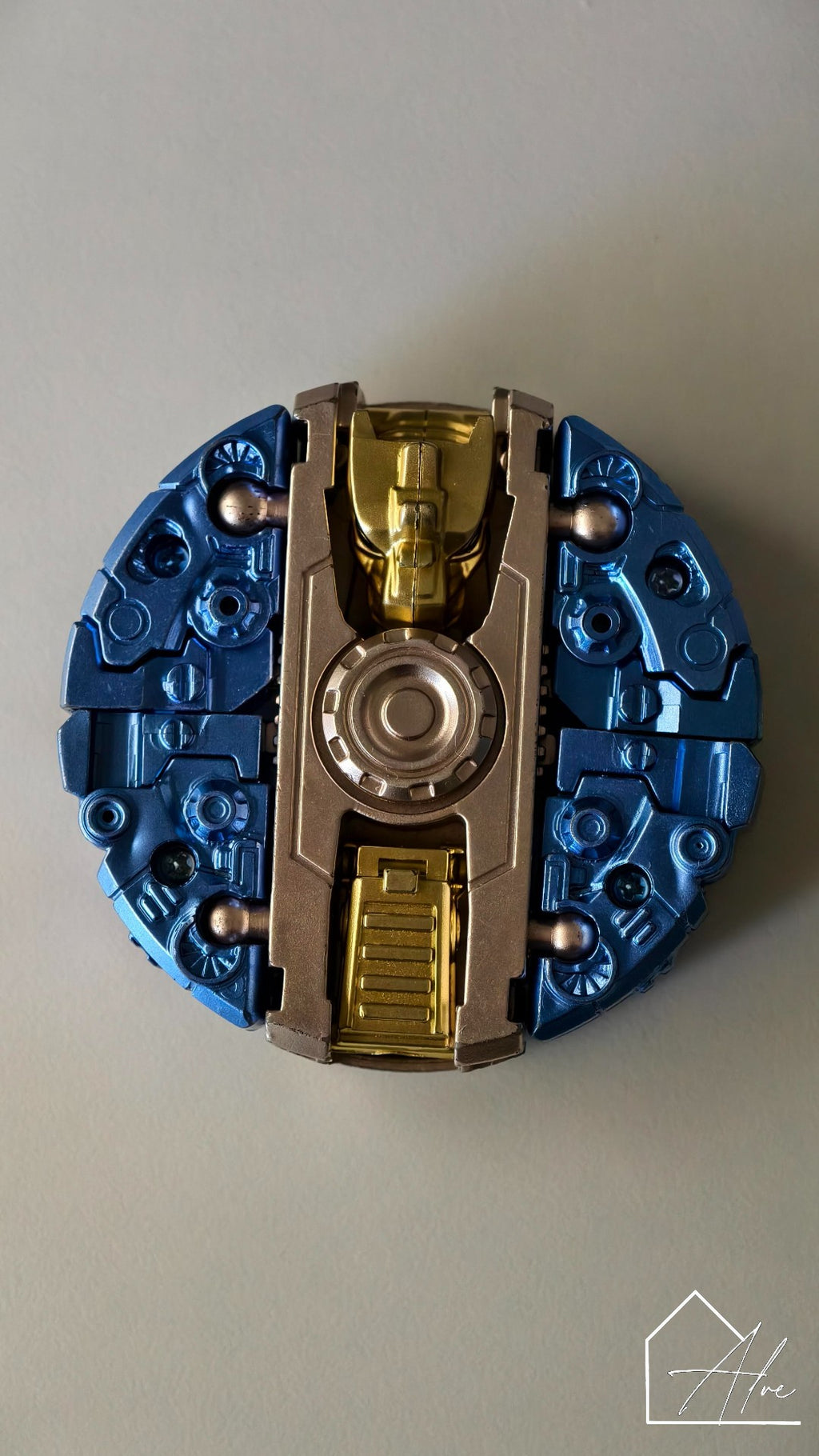 Fidget spinner robot toy silver – fun transformable toy for kids