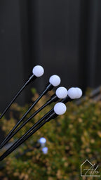 Solar firefly lights at dusk – magical glow for night garden