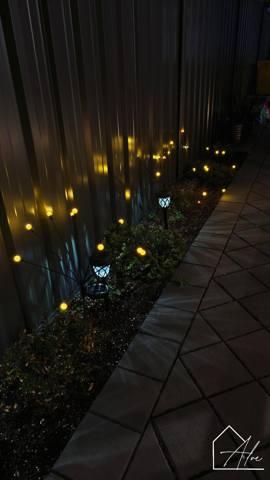 Solar Powered Firefly Garden Lights – Flexible LED Stakes – Home by Alve