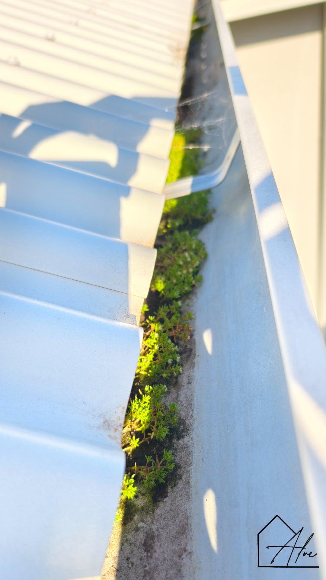 Gutter scoop close-up – durable plastic for easy gutter cleaning