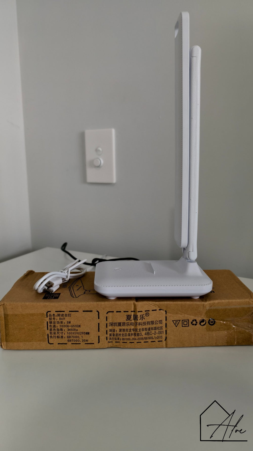 LED rechargeable desk lamp touch control – warm light mode