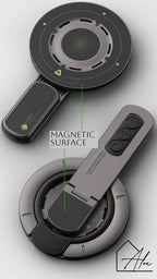 White MagSafe magnetic phone stand – compatible with iPhone and Android