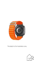 Orange nylon Samsung watch strap – bright colourful everyday band