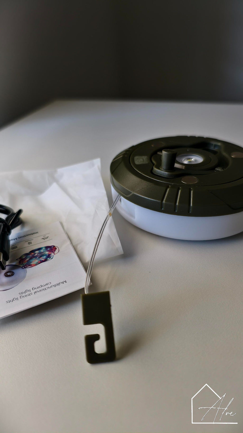 LED string light showing warm white colour – USB-C rechargeable