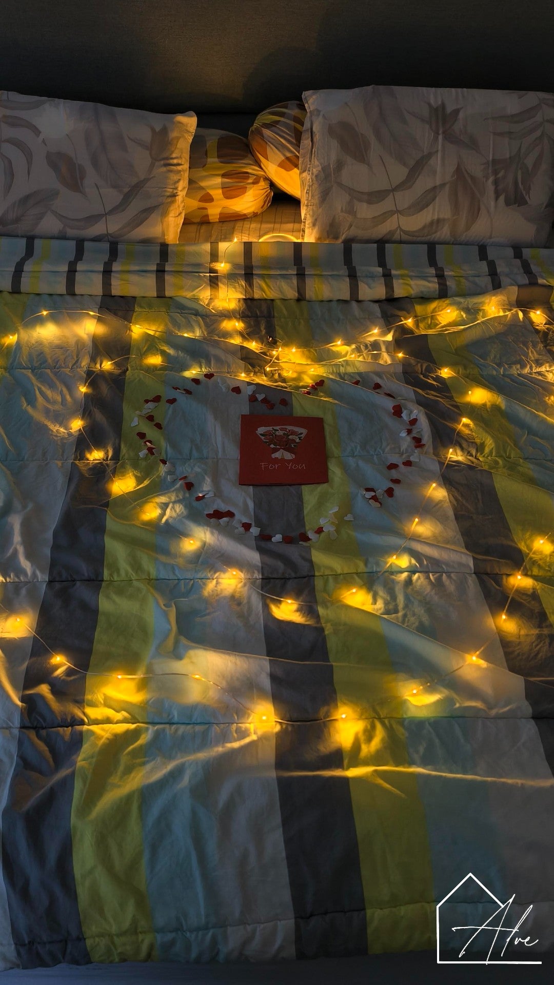 Magnetic LED string light attached to metal surface – hands-free lighting