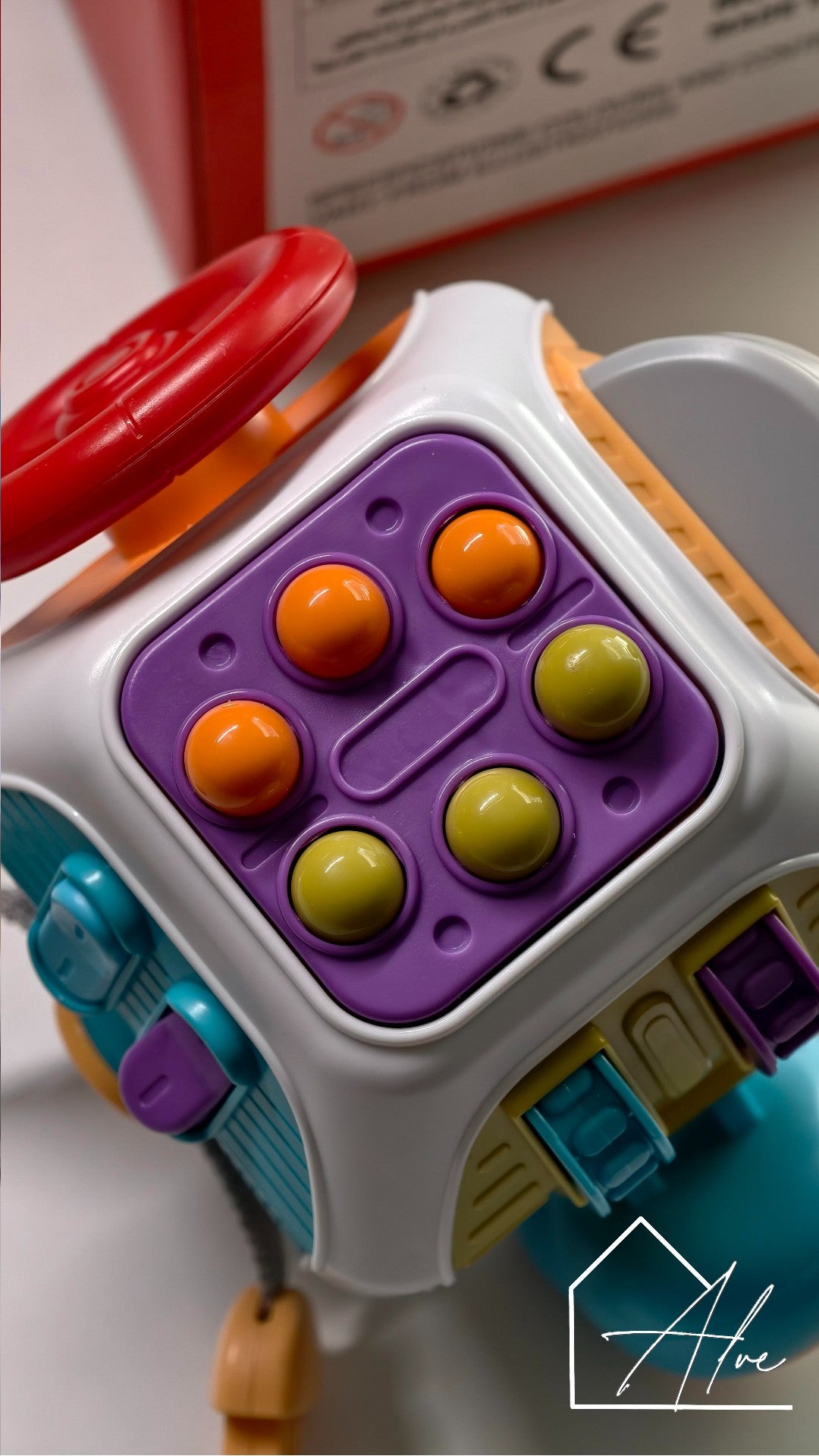 Colourful sensory learning toy – tactile development for young children
