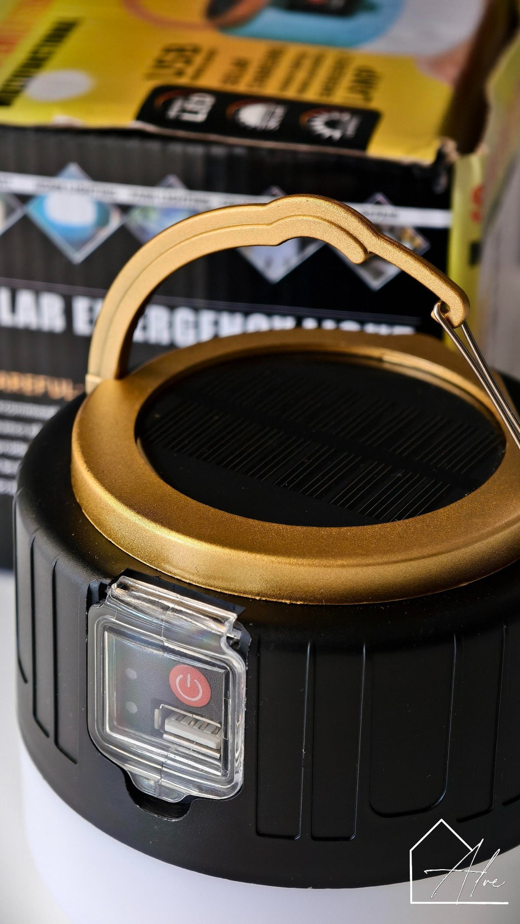Portable solar camp light – waterproof design for outdoor camping