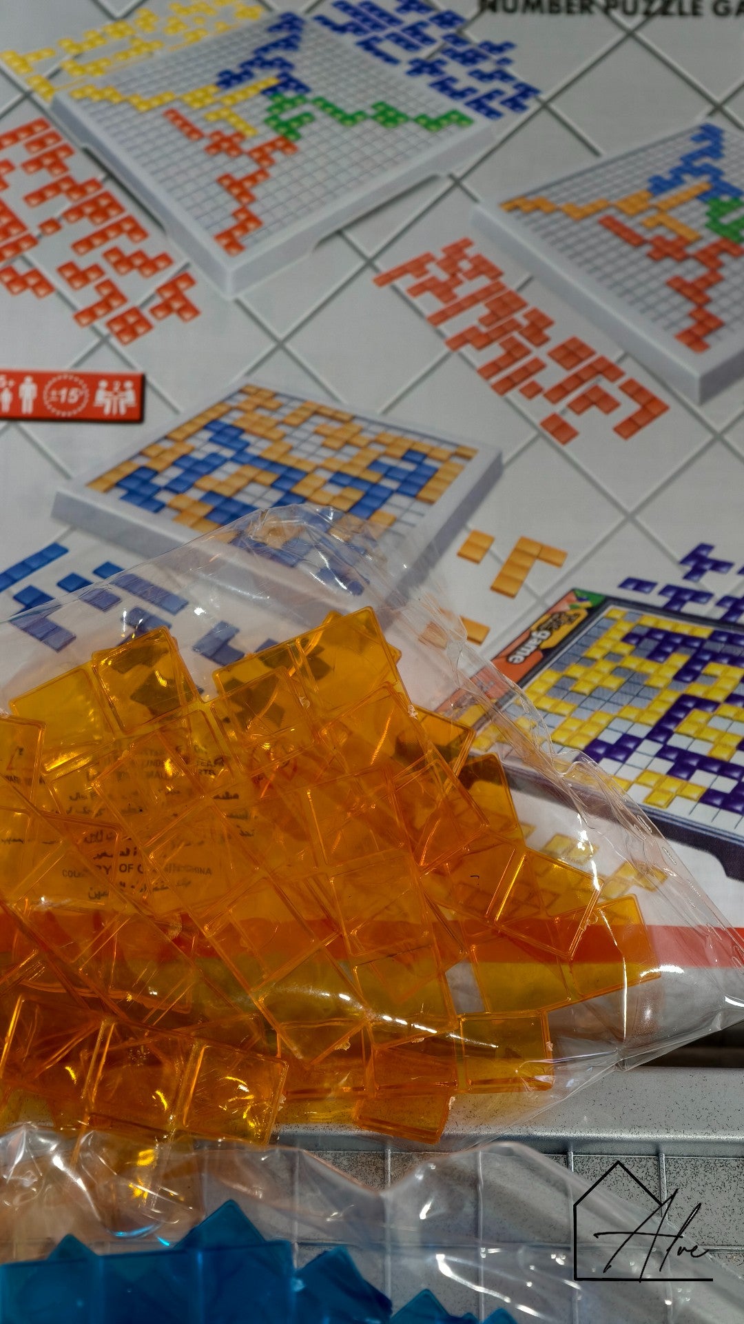 Strategy board game starter position – Tetris puzzle ages 7 and up