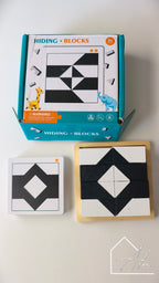 Montessori Wooden Tangram Puzzle – Screen-Free Brain Teaser Ages 3+ – Home by Alve