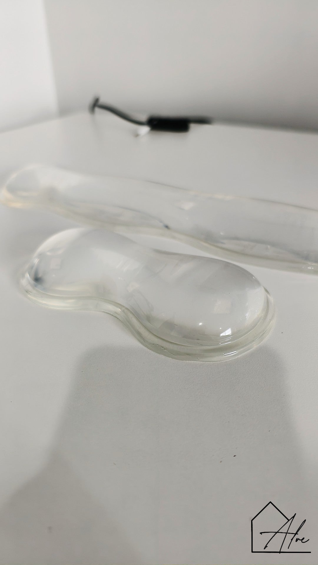 Clear silicone keyboard wrist rest – ergonomic support for long typing