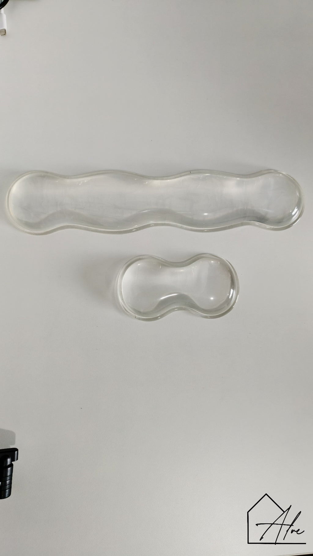 Transparent silicone mouse wrist rest pad – reduces wrist strain
