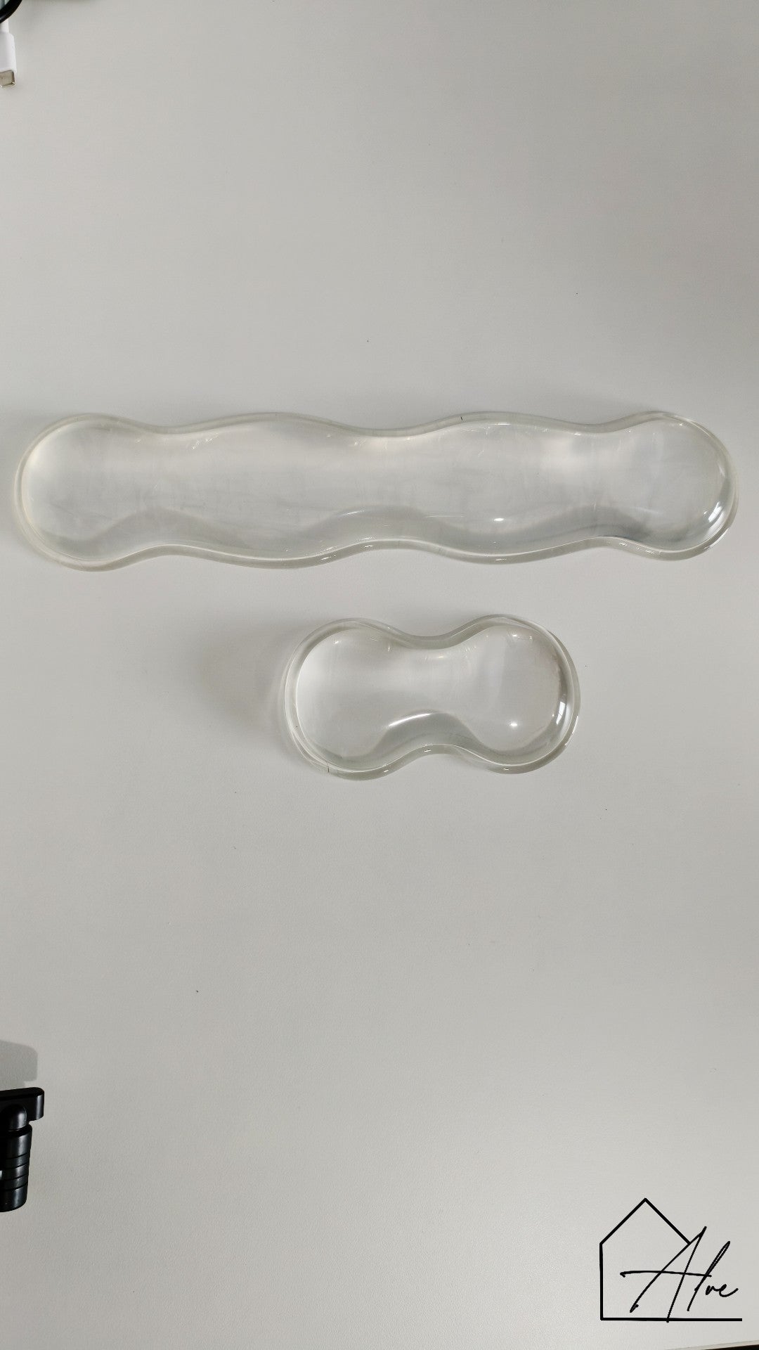 Transparent silicone mouse wrist rest pad – reduces wrist strain