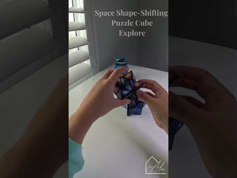 Exploring the planet faces on the space puzzle cube, featuring Earth, Moon and Venus artwork