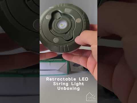 Retractable LED String Light